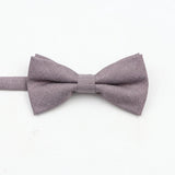 ZONFAZ Super Soft Parent - Child Bowtie for Men Boy Classic Solid Bow Tie