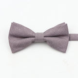 ZONFAZ Super Soft Parent - Child Bowtie for Men Boy Classic Solid Bow Tie