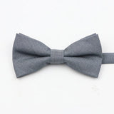 ZONFAZ Super Soft Parent - Child Bowtie for Men Boy Classic Solid Bow Tie