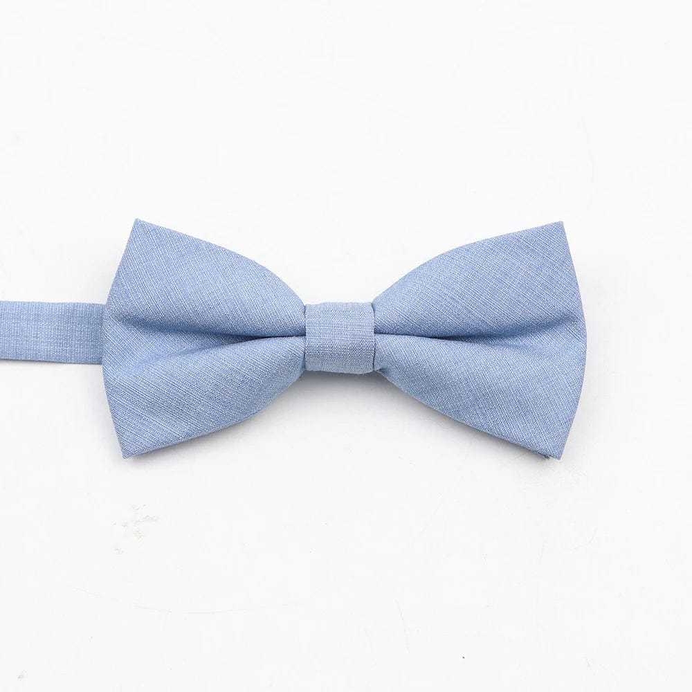 ZONFAZ Super Soft Parent - Child Bowtie for Men Boy Classic Solid Bow Tie