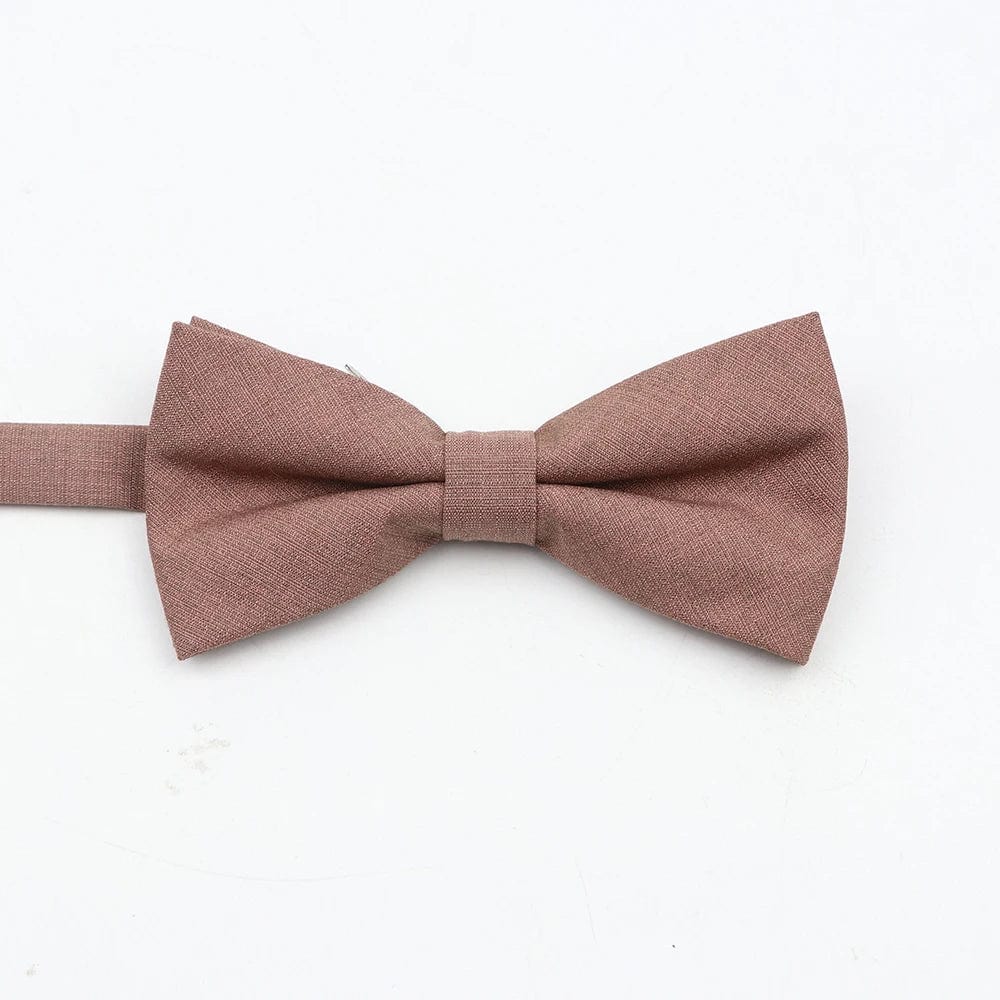 ZONFAZ Super Soft Parent - Child Bowtie for Men Boy Classic Solid Bow Tie