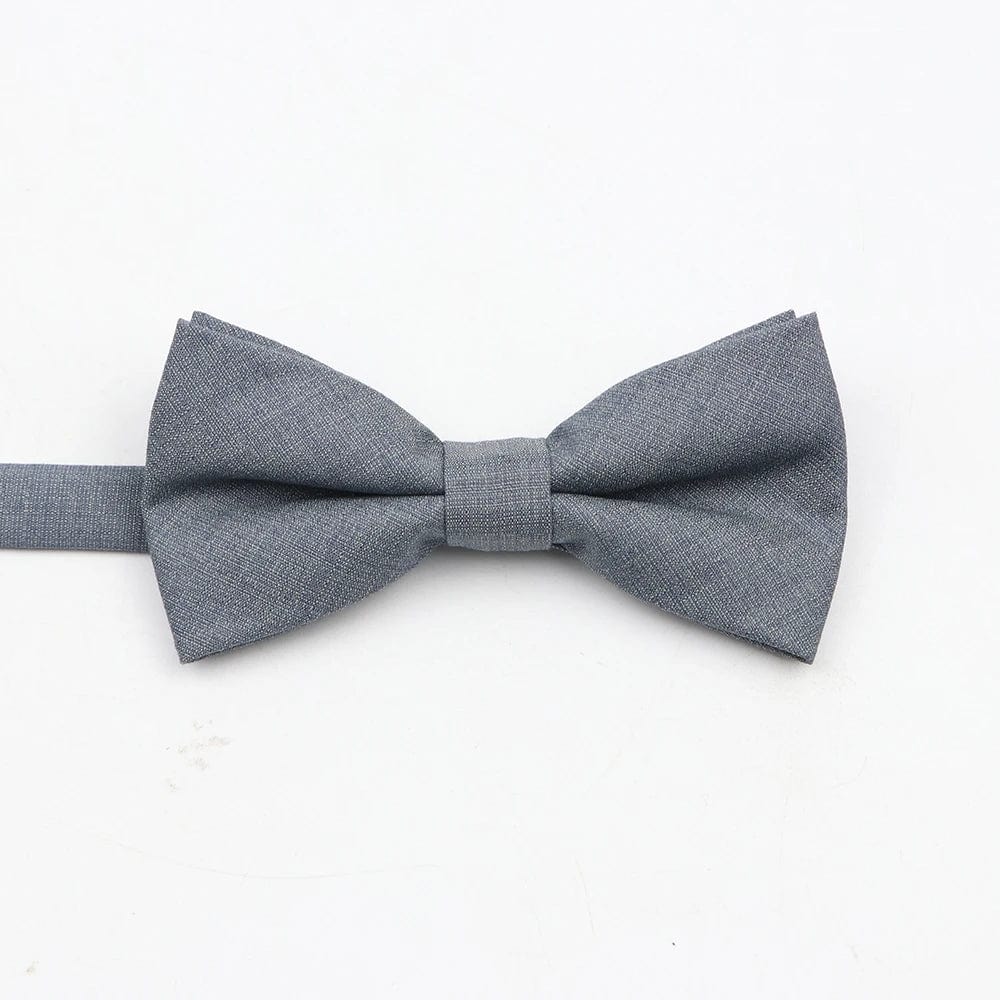 ZONFAZ Super Soft Parent - Child Bowtie for Men Boy Classic Solid Bow Tie