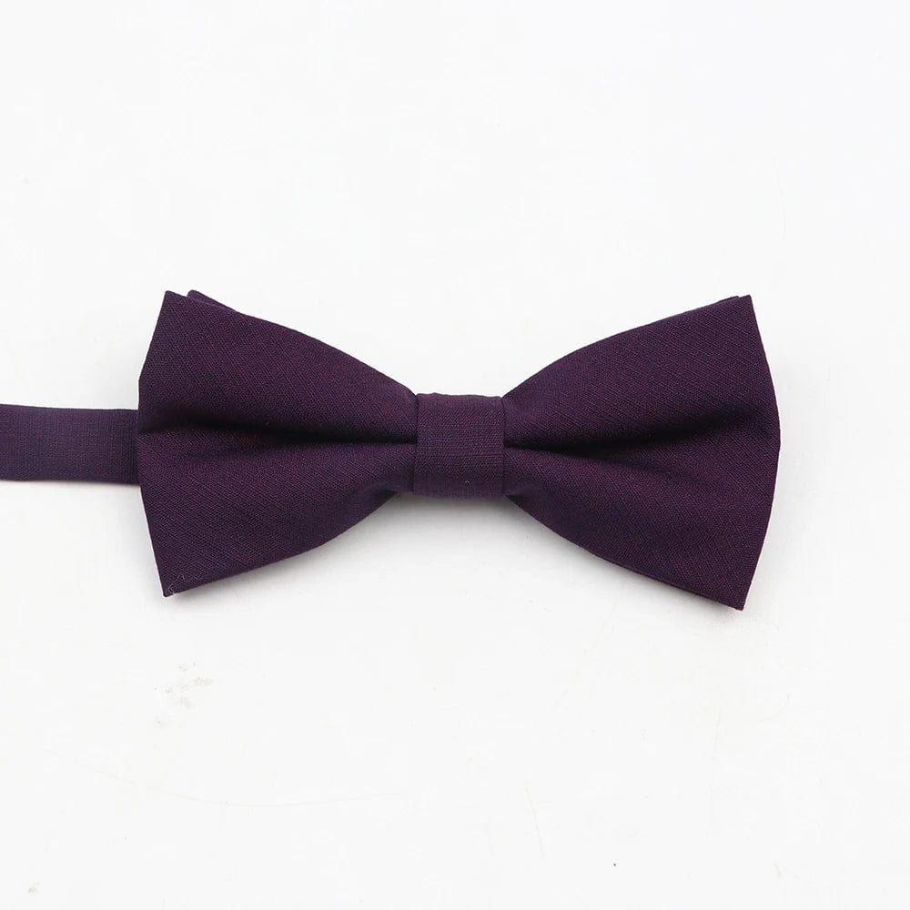 ZONFAZ Super Soft Parent - Child Bowtie for Men Boy Classic Solid Bow Tie