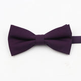 ZONFAZ Super Soft Parent - Child Bowtie for Men Boy Classic Solid Bow Tie