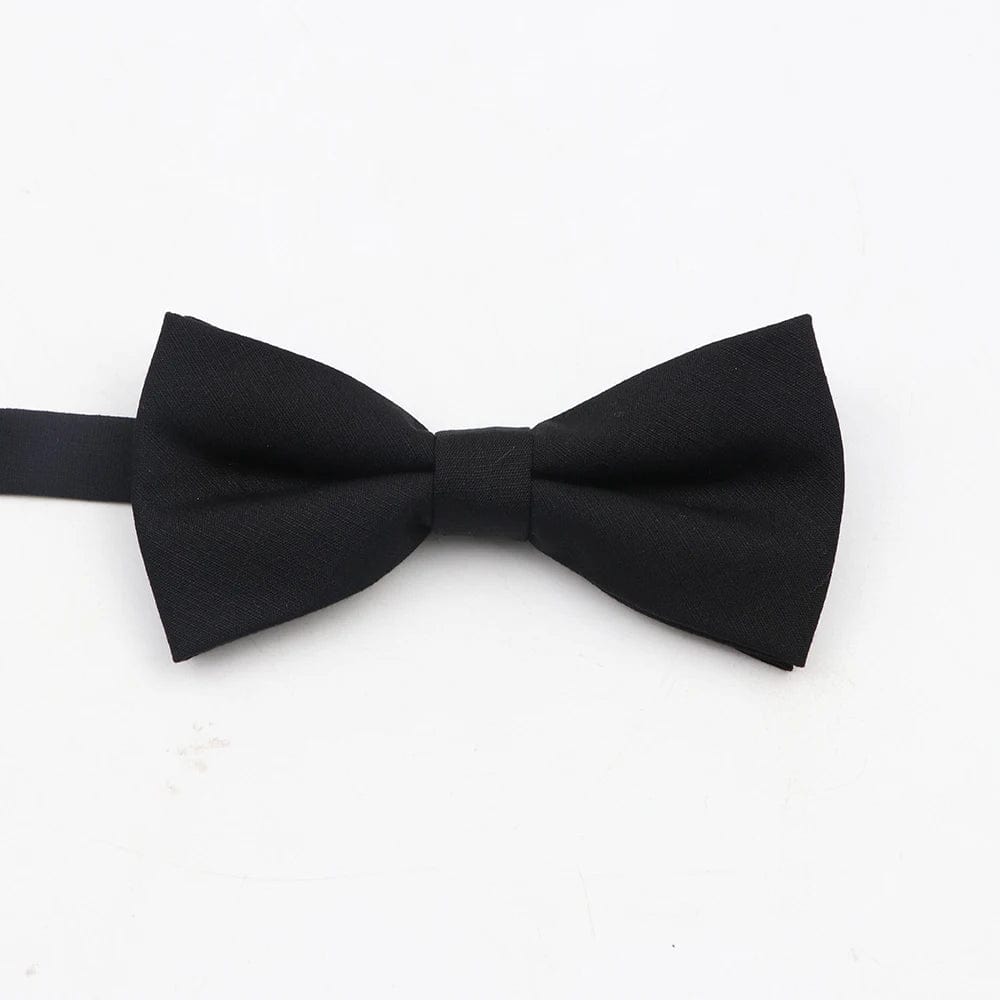 ZONFAZ Super Soft Parent - Child Bowtie for Men Boy Classic Solid Bow Tie