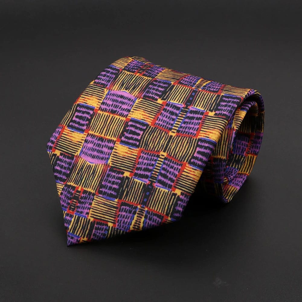 ZONFAZ Super Soft Widen 9cm Jacquard Imitation Silk Ties