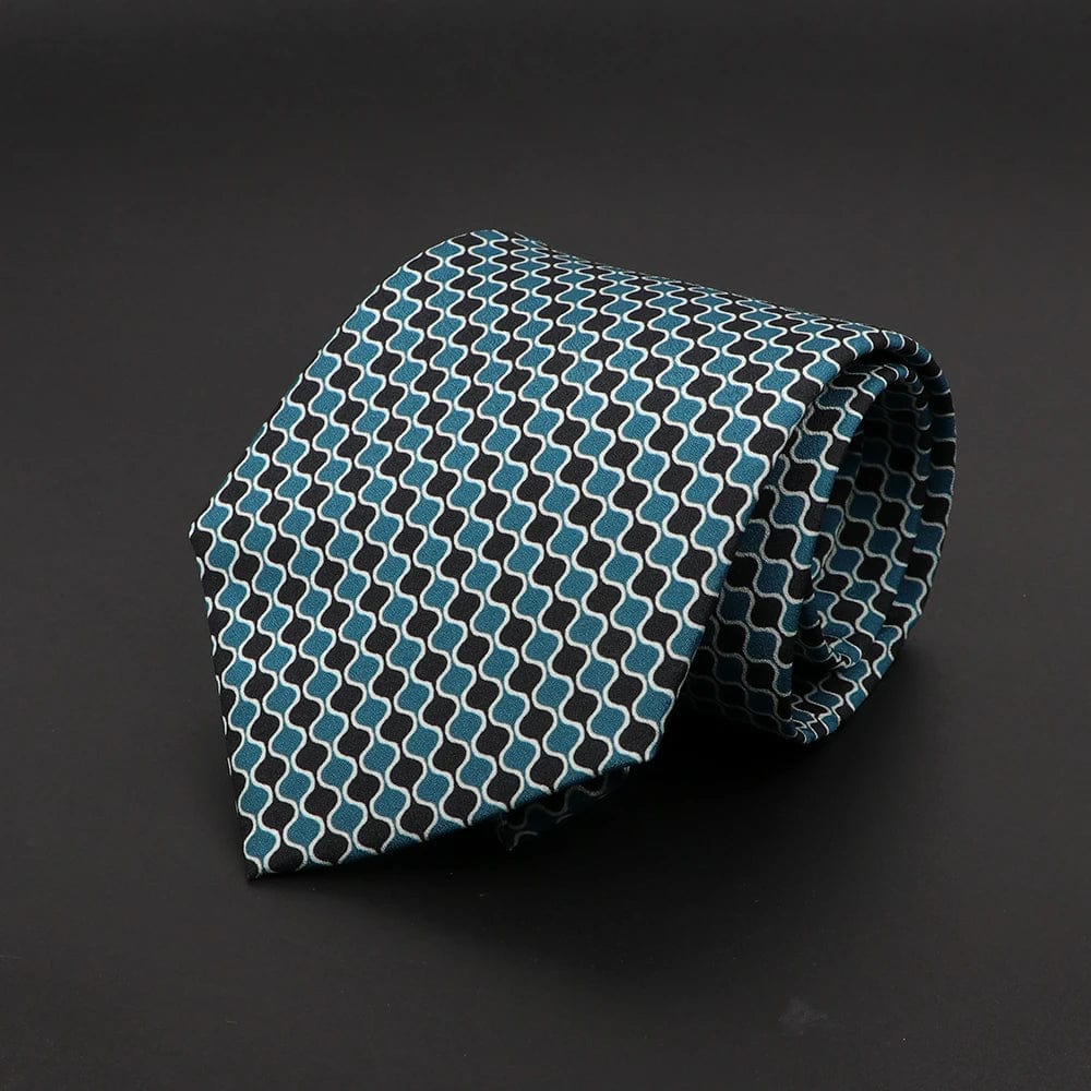 ZONFAZ Super Soft Widen 9cm Jacquard Imitation Silk Ties