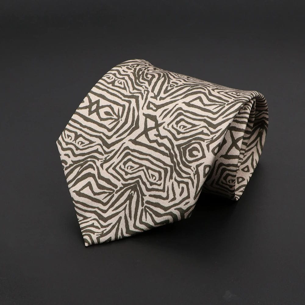 ZONFAZ Super Soft Widen 9cm Jacquard Imitation Silk Ties