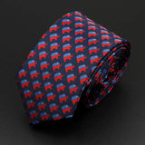 ZONFAZ Trendy Design Men's Microfiber Jacquard Necktie Animal Plant Flower Pattern Ties