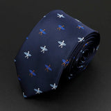 ZONFAZ Trendy Design Men's Microfiber Jacquard Necktie Animal Plant Flower Pattern Ties