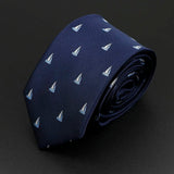 ZONFAZ Trendy Design Men's Microfiber Jacquard Necktie Animal Plant Flower Pattern Ties