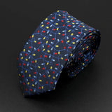 ZONFAZ Trendy Design Men's Microfiber Jacquard Necktie Animal Plant Flower Pattern Ties