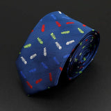 ZONFAZ Trendy Design Men's Microfiber Jacquard Necktie Animal Plant Flower Pattern Ties