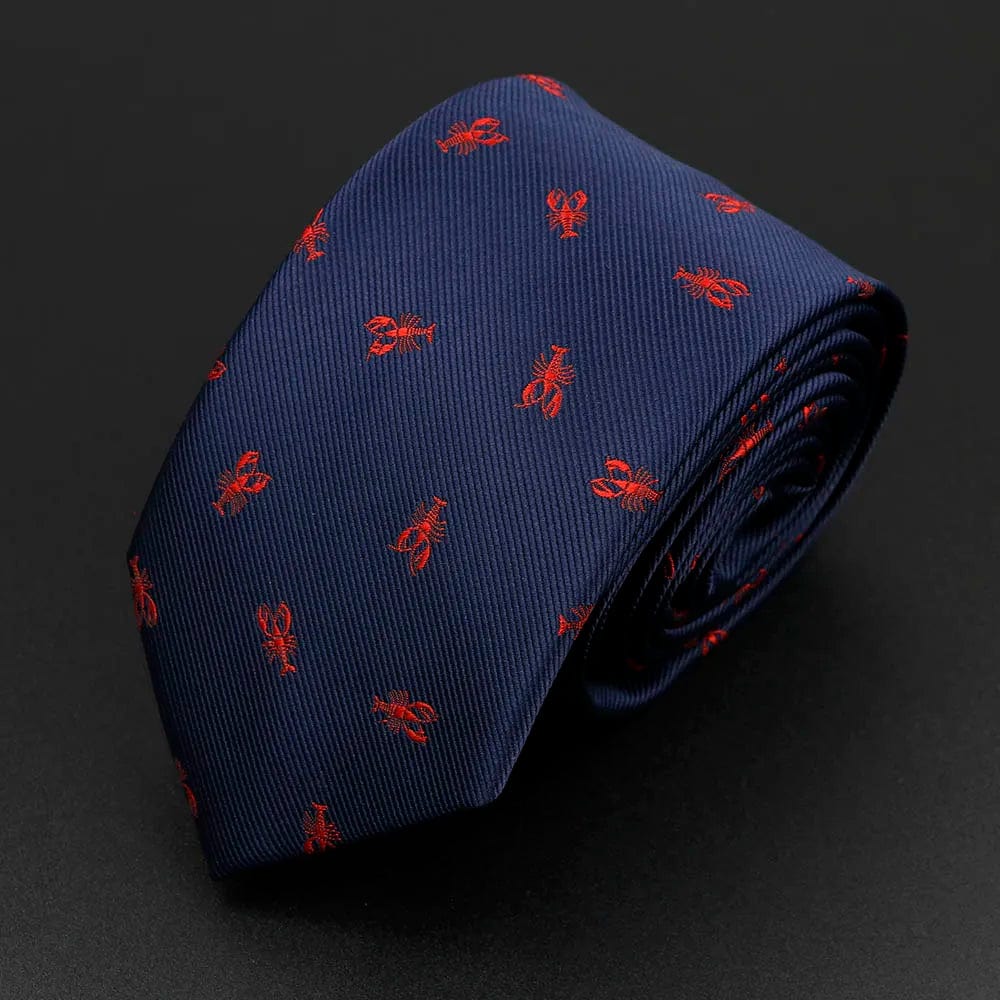 ZONFAZ Trendy Design Men's Microfiber Jacquard Necktie Animal Plant Flower Pattern Ties