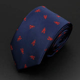 ZONFAZ Trendy Design Men's Microfiber Jacquard Necktie Animal Plant Flower Pattern Ties