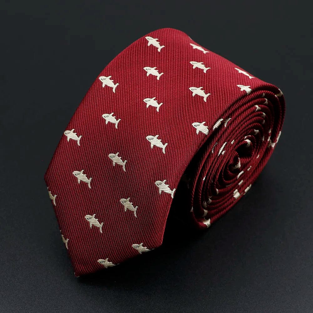 ZONFAZ Trendy Design Men's Microfiber Jacquard Necktie Animal Plant Flower Pattern Ties