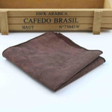 ZONFAZ Two Sides Solid Color Micro Suede Handkerchief