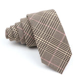 ZONFAZ Vintage Cotton Tie Set Striped Necktie Bowtie Pocket Square