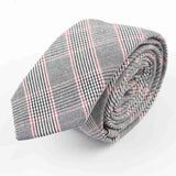 ZONFAZ Vintage Cotton Tie Set Striped Necktie Bowtie Pocket Square