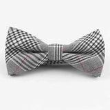 ZONFAZ Vintage Cotton Tie Set Striped Necktie Bowtie Pocket Square