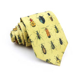 ZONFAZ Vintage Imitation Silk Ties Men's Fashion 8cm Graffiti Painting Necktie