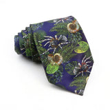 ZONFAZ Vintage Imitation Silk Ties Men's Fashion 8cm Graffiti Painting Necktie