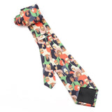 ZONFAZ Vintage Imitation Silk Ties Men's Fashion 8cm Graffiti Painting Necktie