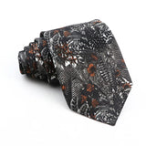 ZONFAZ Vintage Imitation Silk Ties Men's Fashion 8cm Graffiti Painting Necktie