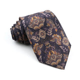 ZONFAZ Vintage Imitation Silk Ties Men's Fashion 8cm Graffiti Painting Necktie