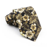 ZONFAZ Vintage Imitation Silk Ties Men's Fashion 8cm Graffiti Painting Necktie