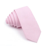 ZONFAZ Wedding Cotton Solid Color Necktie For Men Woman Skinny Ties