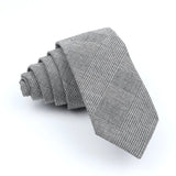 ZONFAZ Wedding Cotton Solid Color Necktie For Men Woman Skinny Ties