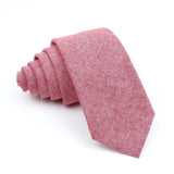 ZONFAZ Wedding Cotton Solid Color Necktie For Men Woman Skinny Ties