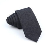 ZONFAZ Wedding Cotton Solid Color Necktie For Men Woman Skinny Ties