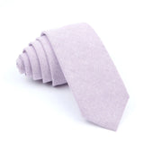 ZONFAZ Wedding Cotton Solid Color Necktie For Men Woman Skinny Ties