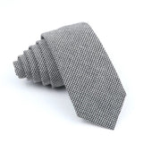 ZONFAZ Wedding Cotton Solid Color Necktie For Men Woman Skinny Ties