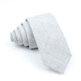 ZONFAZ Wedding Cotton Solid Color Necktie For Men Woman Skinny Ties