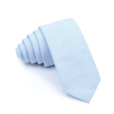 ZONFAZ Wedding Cotton Solid Color Necktie For Men Woman Skinny Ties